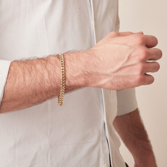Pulsera-tejido-cubano-oro-14kilates-2