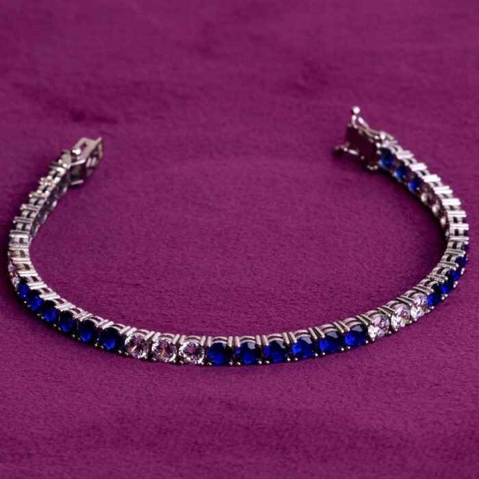Tennis-oro-blanco-grande-piedras-azules-y-blancas-1